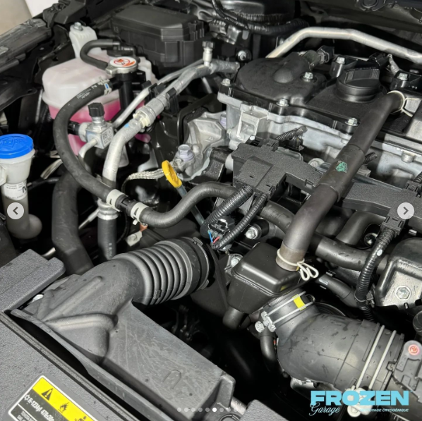 Nettoyage cryogénique de la baie moteur suite à un incendie voiture Toyota près de Paris Ile-de-France