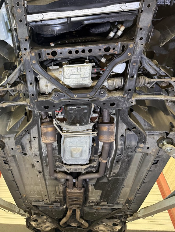 restauration châssis nettoyage cryogénique avant ford mustang cabriolet